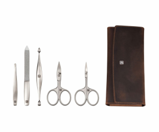 Zwilling Maniküre Pediküre Set 5tlg. mit Nagelschere, Leder