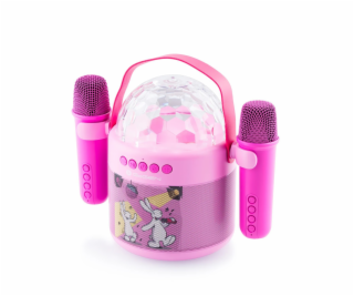 Přenosný reproduktor GoGEN BOB A BOBEK DISCO, růžový