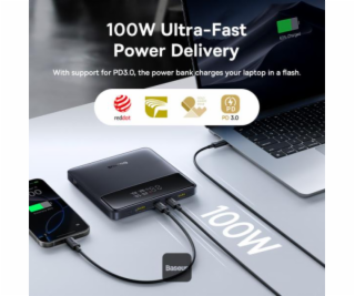 Powerbanka Baseus Blade H1 Lite 20000mAh, 100W černá
