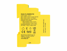 Shelly RGBWW Pro WiFi 5kanálový ovladač osvětlení na DIN lištu