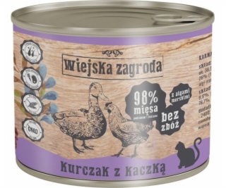 Wiejska Zagroda kuře s kachnou Mokré krmivo pro kočky 200g