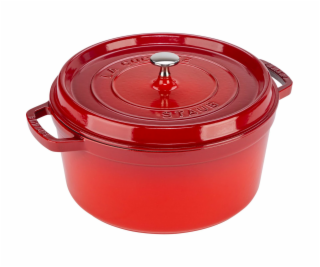 Staub La Cocotte 28cm rund, Kirsch-rot, Gusseisen