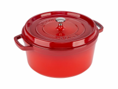 Staub La Cocotte 28cm rund, Kirsch-rot, Gusseisen