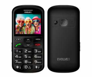 EVOLVEO EasyPhone XS, mobilní telefon pro seniory, černý