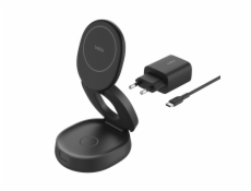 Belkin Boost Charge adjustable mag.2-in-1 Ch.Qi2 bl. WIZ035kqBK
