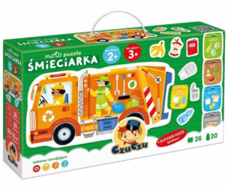 CzuCzu Moto puzzle - Popelářské auto 26 dílků