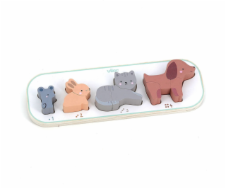 Vilac Vkládací puzzle Učím se počítat zvířátka Sarah Betz