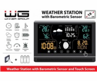 WG - Meteostanice WG3 s venkovním čidlem, černá
