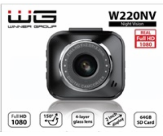 WG - Záznamová kamera W220NV, WG CarEye, černá