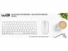 WG - Bluetooth klávesnice s myší, bílá