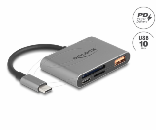 Delock Čtečka karet USB-C pro paměťové karty SD a Micro S...