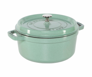 Staub La Cocotte 24cm rund Salbeigrün, Gusseisen