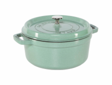 Staub La Cocotte 24cm rund Salbeigrün, Gusseisen
