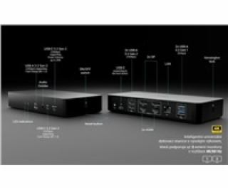 i-tec Universal Intelligent Dual Display Docking Station,...