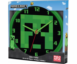 Kids Euroswan Nástěnné hodiny Minecraft 25 cm