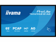 iiyama ProLite T6529AS-B1AG - 65  Trída úhloprícky (64.5  zobrazitelný) displej LCD s LED podsvícením - digital signage - s dotyková obrazovka (multi touch) - 4K UHD (2160p) 3840 x 2160 - Edge LED - c