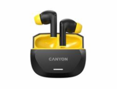 CANYON headset HEXAGON 7 TWS ANC+ENC Wireless Charge Black Yellow
