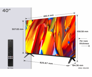 TCL 40V5C SMART TV 40  QLED/FHD/Direct LED/2xHDMI/USB/LAN...