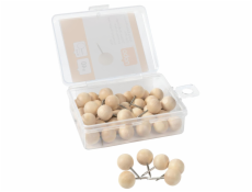 Nobo Dřevěné připínáčky, 40 ks