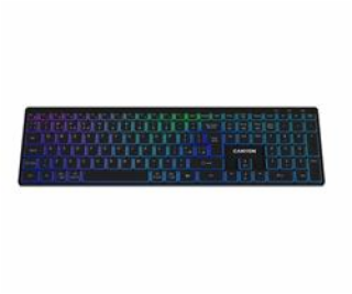 CANYON keyboard HKB-W11 EN/CS RGB Dual Mode Wireless Black