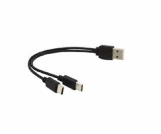 PREMIUMCORD Nabíjecí kabel USB 2.0, 2xUSB-C na USB, 15cm,...