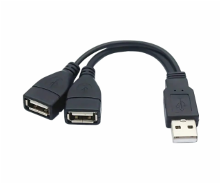 PREMIUMCORD Nabíjecí kabel USB 2.0, 15cm, černá