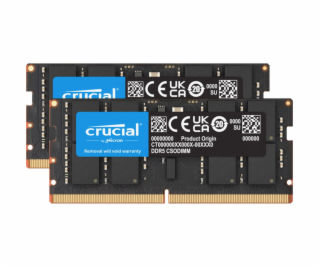 Crucial - DDR5 - sada - 64 GB: 2 x 32 GB - SO-DIMM 262 pi...