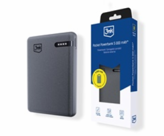 3mk Pocket Powerbank 5,000mAh 12W USB 1C Grey pro Universal