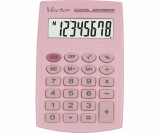 Vector Kapesní kalkulačka KAV VC-210 PK, 8-místná, 64 x 9...