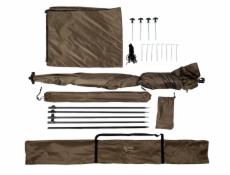ACRA Outdoor Shelter XXL, deštník 300 cm s bočnicemi a stabilizačními tyčemi