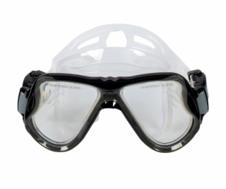 Šnorchlovací set 3 v 1, ČERNÝ/TRANSPARENTNÍ, L/XL, ploutv...