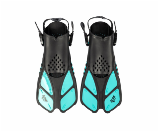 Šnorchlovací set 3 v 1, TYRKYSOVÝ, L/XL, ploutve 42-47, m...