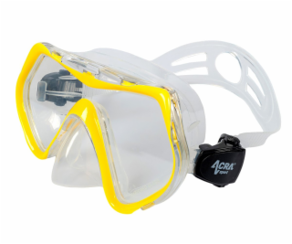 Šnorchlovací set 3 v 1, ŽLUTÝ, S/M, ploutve 36–41, šnorch...