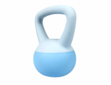 ACRA Soft PVC Kettlebell 3 kg, modrý