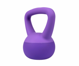 ACRA Soft PVC Kettlebell 2 kg, fialový