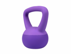 ACRA Soft PVC Kettlebell 2 kg, fialový