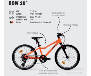 Juniorské ultralehké kolo BOW 20 