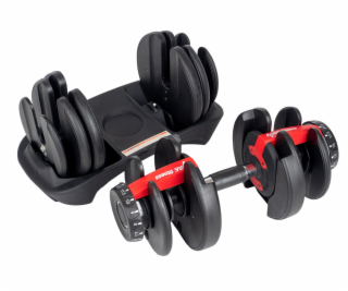 Nastavitelná činka 24 Kg Acra Set 15 činek v 1