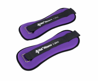 Závaží na zápěstí/kotníky 1,5kg fialová