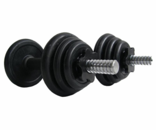 ACRA nakládací činka jednoruční set 2 x 5 Kg (10kg) pogum...