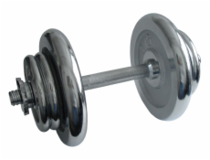 ACRA Nakládací činka jednoruční, chromová 17 kg - 25 mm