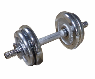 ACRA Nakládací činka jednoruční, chromovaná 10kg