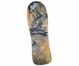 ACRA Skateboard barevný S2-žlutý