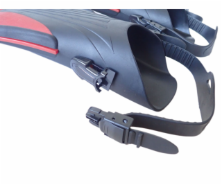 Ploutve Delta roztahovací s páskem 40/43 červené