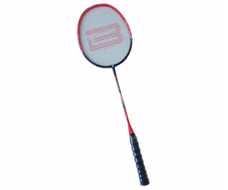 Badmintonová pálka s ALU rámem a pouzdrem červenočerná G315A
