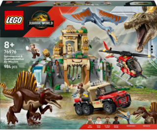 LEGO JURASSIC WORLD 76976 Spinosaurus a Quetzalcoatlus Le...