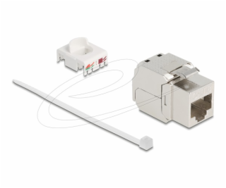 Delock Keystone modul RJ45 jack na LSA Cat.8.1 s kovovou ...
