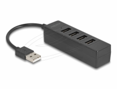 Delock 4portový USB hub USB 2.0 se 4 x USB Type-A samice černá