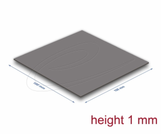 Delock Tepelně vodivá podložka 100 x 100 x 1 mm pro modul...