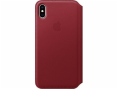 Apple Kožené pouzdro na iPhone XS Max (PRODUKT) ČERVENÉ